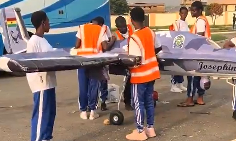 Afua Kobi Ampem Girls’ SHS STEM students build surveillance drone for Ghana Air Force