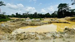 Police seize 4 excavators, arrest 9 at a galamsey site in Akani