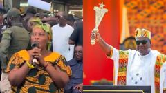Kejetia market woman and President John Mahama