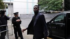 Thomas Partey arrives in court today over rape charges [PC:  Ben Whitley]