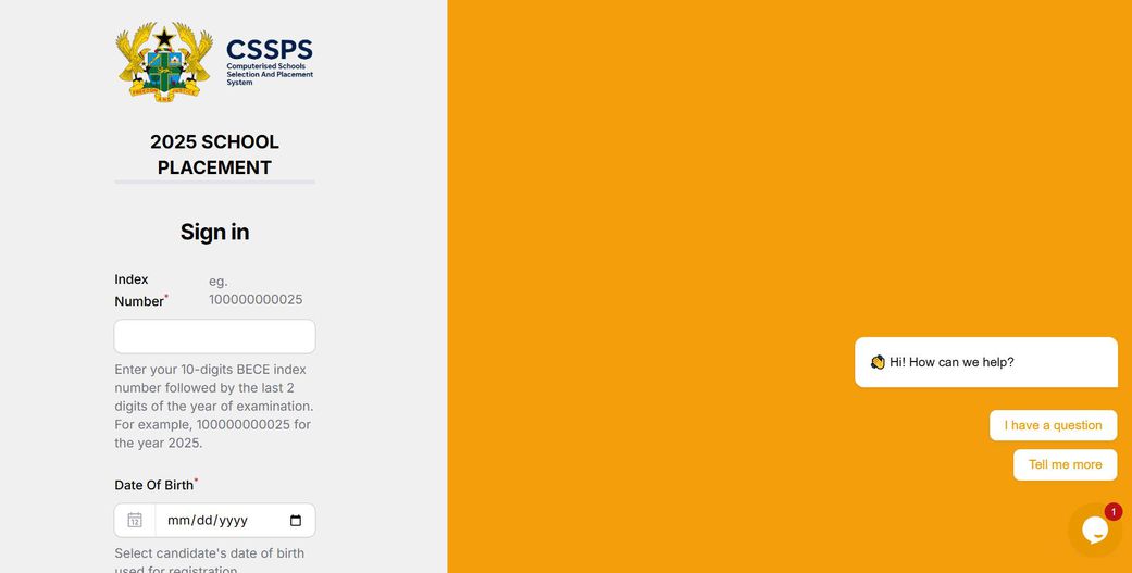Here's a step-by-step guide to check your school placement on the CSSPS platform