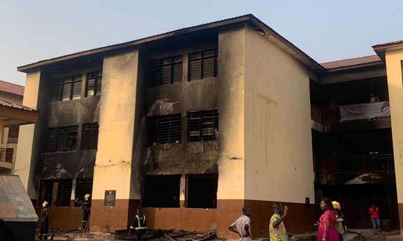 Police investigate fire outbreak at Kwashieman Cluster of Schools