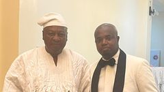 Godwin Edudzi Tameklo and President John Mahama