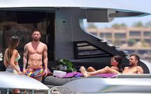 Lionel Messi and Cesc Fabregas in Ibiza