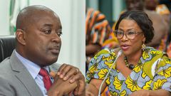Deputy Minister of Health, Dr Grace Ayensu-Danquah, and  Director-General of the Ghana Tertiary Education Commission (GTEC), Prof Ahmed Jinapor,