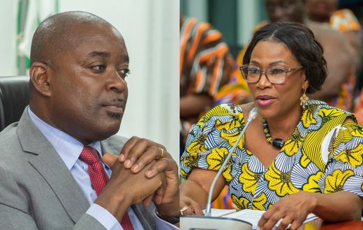 Deputy Minister of Health, Dr Grace Ayensu-Danquah, and  Director-General of the Ghana Tertiary Education Commission (GTEC), Prof Ahmed Jinapor,