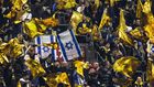 Maccabi Tel Aviv supporters at the Johan-Cruijff stadium, in Amsterdam in November 2024. Ugly confrontations unfolded after the game  Credit: ROBIN VAN LONKHUIJSEN/ANP/AFP via Getty Images
