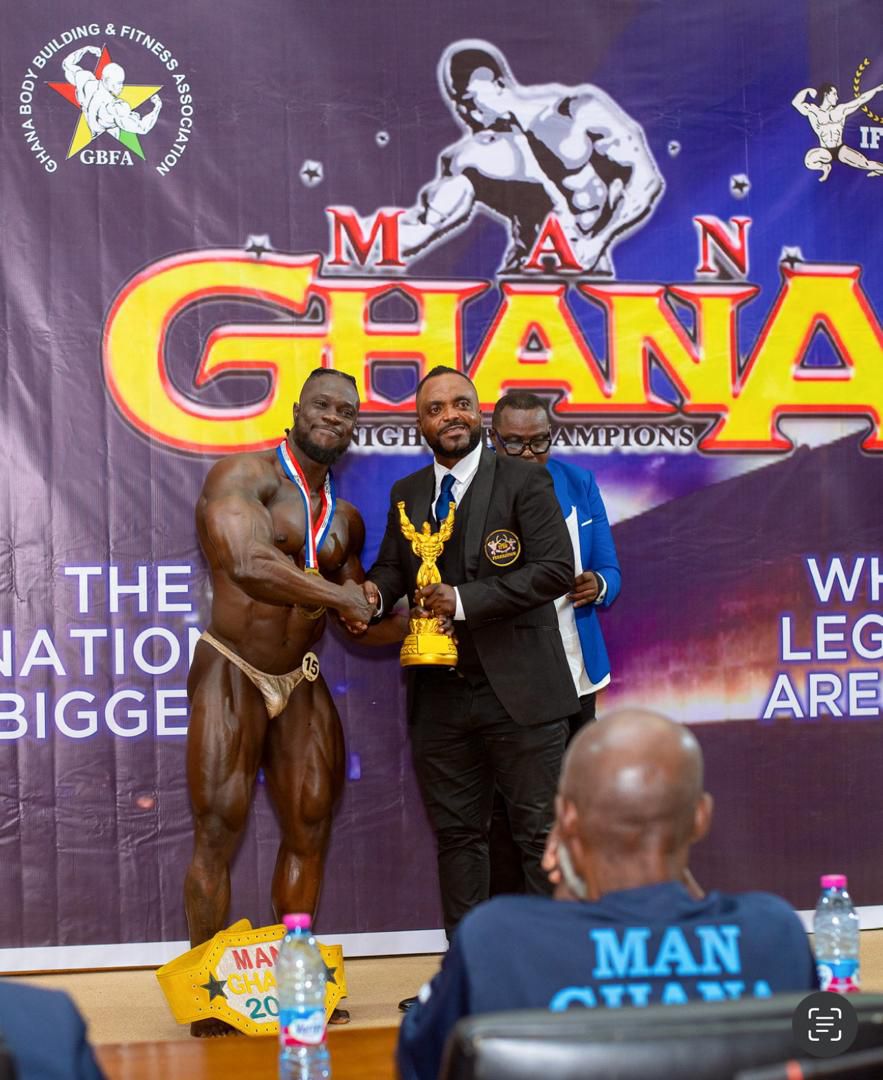 Charles Kumi wins 2024 Man Ghana Bodybuilding contest