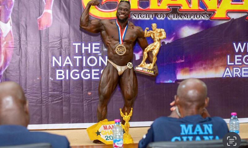 Charles Kumi wins 2024 Man Ghana Bodybuilding contest