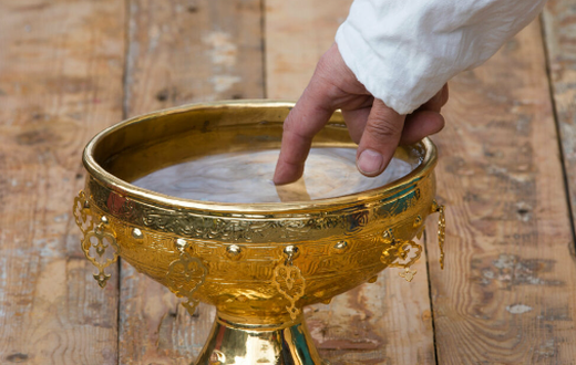 Temple goers drink AC water, believing it is sacred