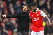 Thomas Partey and Mikel Arteta