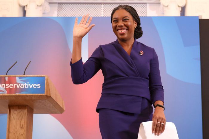 Kemi Badenoch gives a speech after becoming the new leader of the Conservative party after winning the Conservative Party leadership contest on November 2, 2024 in London, England. [Getty Images]