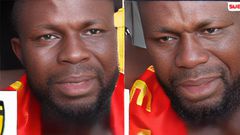 Video: Asante Kotoko fan cries bitterly after Nations FC defeat