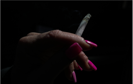 Symbolic picture of woman smoking. AP Photo/Carolyn Kaster