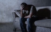 A man suffering from depression