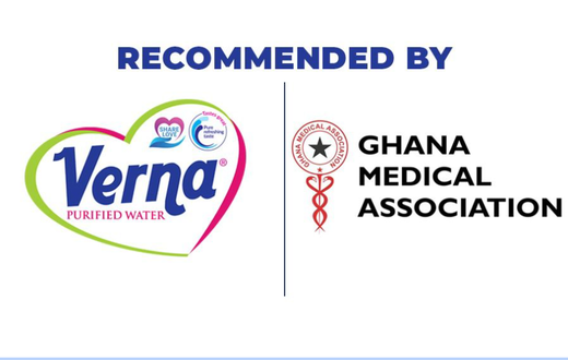 Ghana Medical Association recommends Verna Mineral Water for hydration and immune health