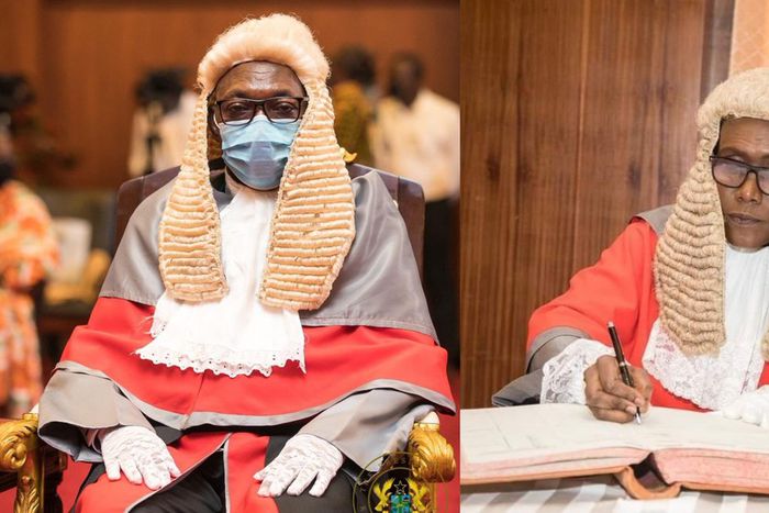 Justices Avril Lovelace Johnson and Issifu Omoro Tanko Amadu