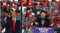 Tesla CEO and X owner Elon Musk often appeared on stage with Donald Trump during the presidential campaign. REUTERS/Carlos Barria