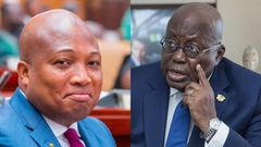 North Tongu MP, Samuel Okudzeto Ablakwa and President Akufo-Addo