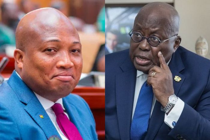 North Tongu MP, Samuel Okudzeto Ablakwa and President Akufo-Addo