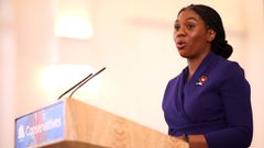 Kemi Badenoch gives a speech after becoming the new leader of the Conservative party after winning the Conservative Party leadership contest on November 2, 2024 in London, England. [Getty Images]