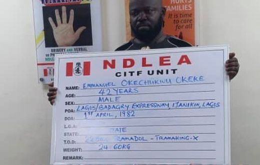 The suspect Emmanuel Okechukwu Okeke