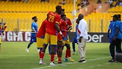 Hearts of Oak coach Ouattara and his players