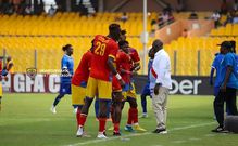 Hearts of Oak coach Ouattara and his players