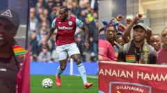West Ham’s Michail Antonio arrives in Ghana to visit his academy