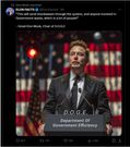 Post of Elon Musk after the Announcement. (Screenshot).
