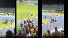 Kotoko officials clash with Legon Cities for preventing players from warming up, police intervene