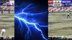 Footballer instantly killed after lightning struck him on the pitch (VIDEO)