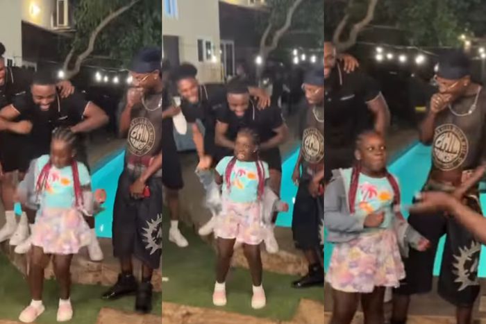 Watch how Stonebwoy’s daughter challenged Jamaican artist Spice to dance battle