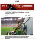 The BBC was one of the leading Western media that highlighted Qatar's human rights record