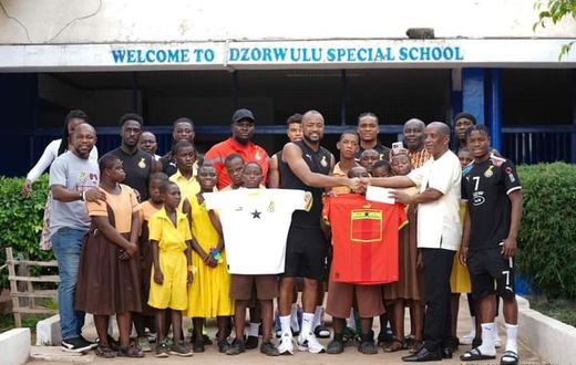 Black Stars visit Dzorwulu Special School