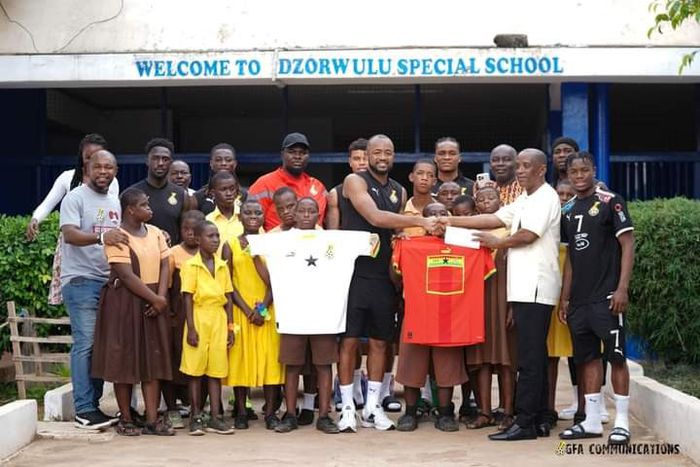 Black Stars visit Dzorwulu Special School