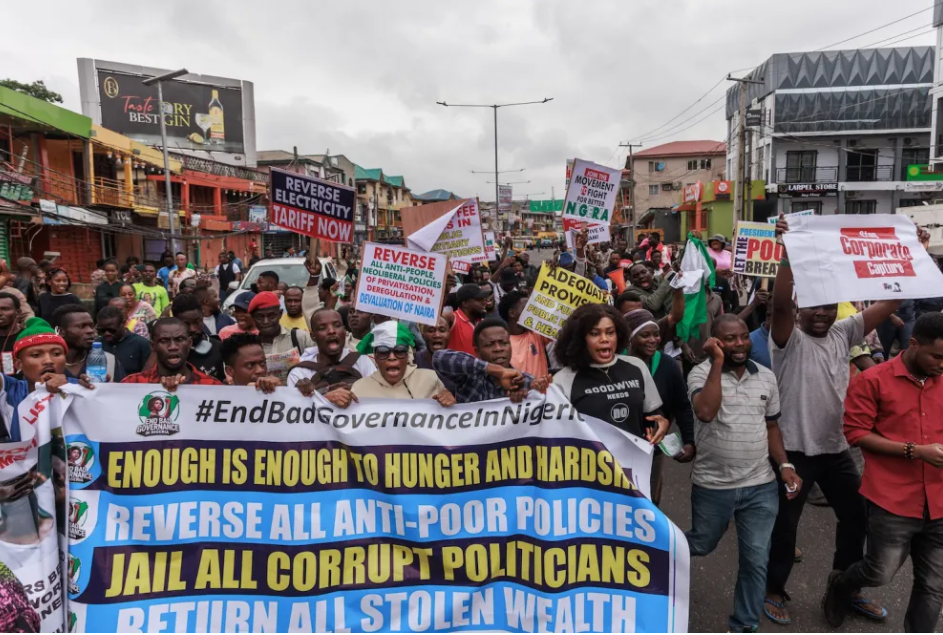 Nigerians protest over high cost of living