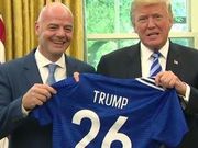 Gianni Infantino and Donald Trump