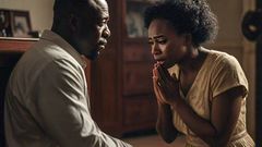 Wife begging husband for forgiveness