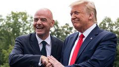 Gianni Infantino and Trump