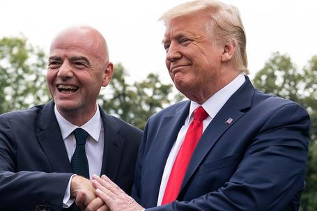 Gianni Infantino and Trump