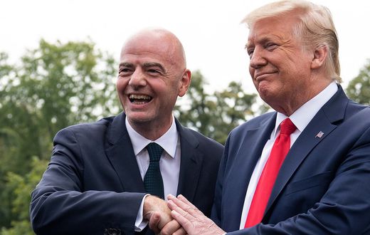 Gianni Infantino and Trump
