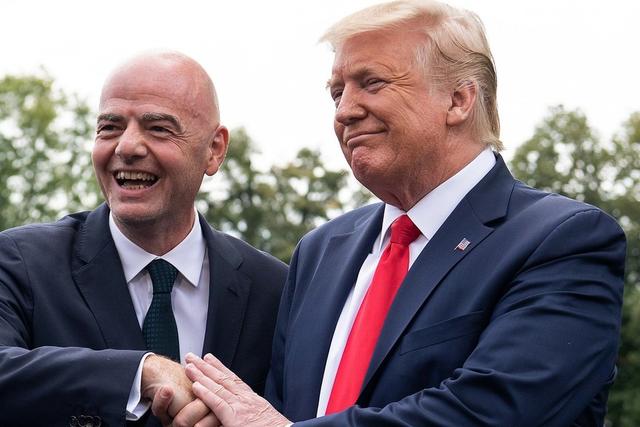Gianni Infantino and Trump