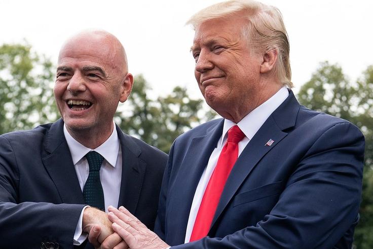 Gianni Infantino and Trump