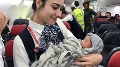 What's the nationality of a baby born on a plane [EUclaim]