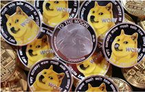 Representations of cryptocurrency Dogecoin are seen in this illustration. REUTERS/Dado Ruvic/Illustration