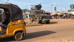 A military vehicle in Bawku