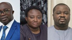Directors of NSA: OSEI ASSIBEY ANTWI - Executive Director, GIFTY OWARE-ABOAGYE - Deputy Executive Director, General Services and KWAKU OHENE DJAN - Deputy Executive Director, Operations.