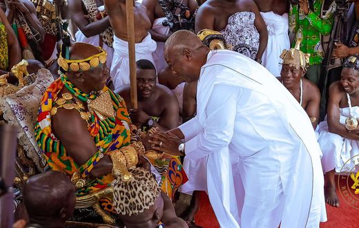 President John Mahama and Asantehene Otumfuo Osei Tutu II
