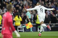 Mbappe celebrates his goal against Las Palmas